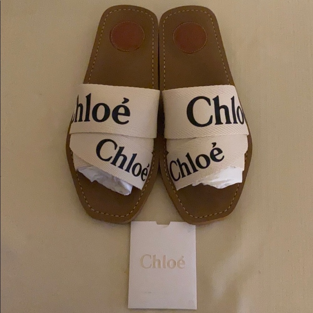 Chloe Woody Logo Sandal